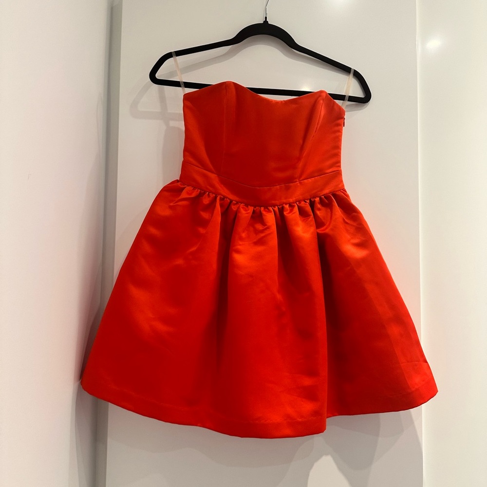 Orange mini dress